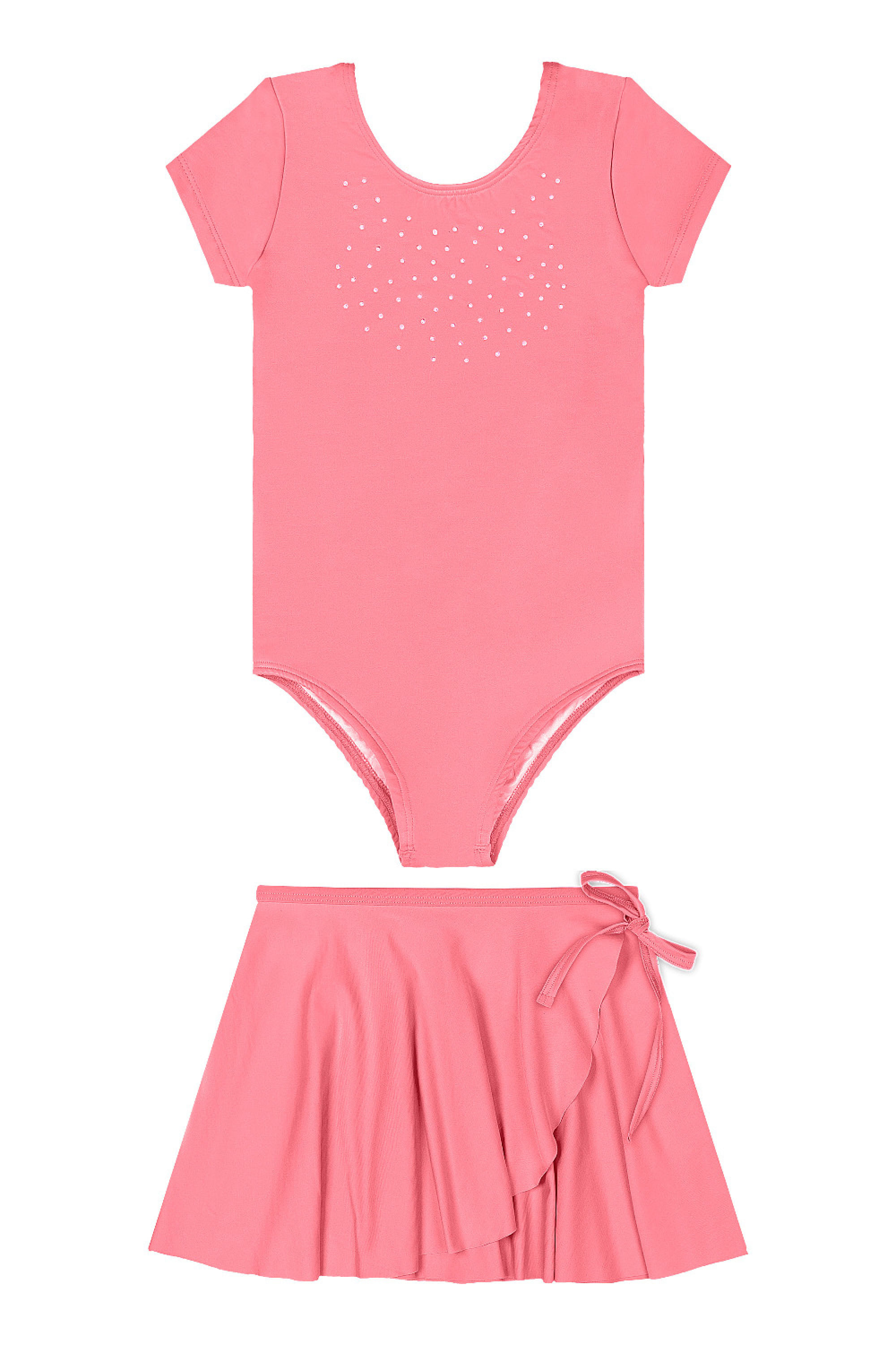 Conjunto Infantil com Collant e Saia (Rosa Claro) Quimby - Imagem 26